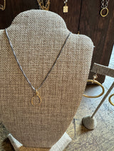 Faith Wishbone Necklace