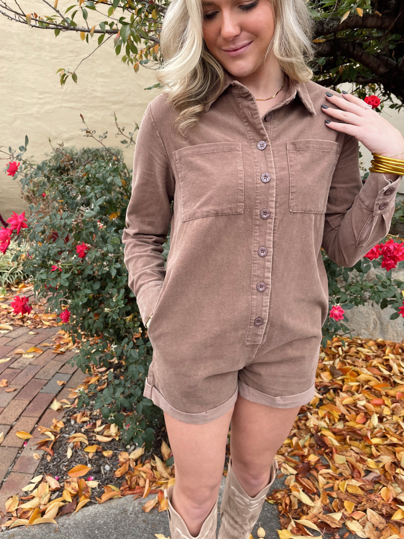 Harlow Corduroy Romper