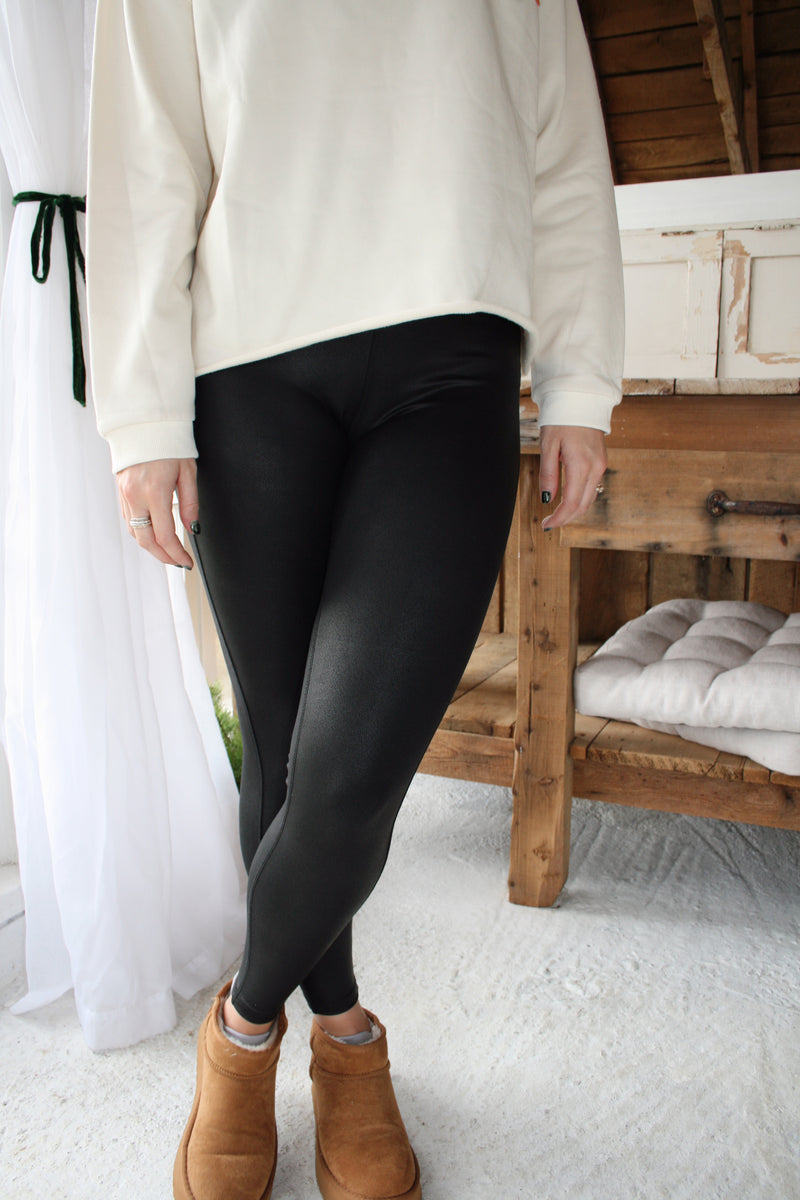 Sandy Faux Leather Leggings