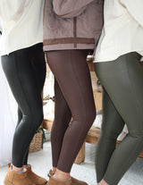 Sandy Faux Leather Leggings