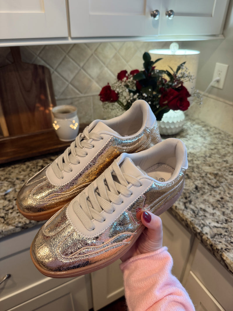 Goldie Metallic Sneakers