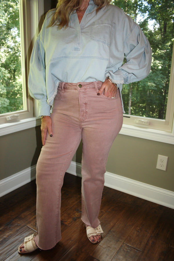 Aliza Mauve Jeans