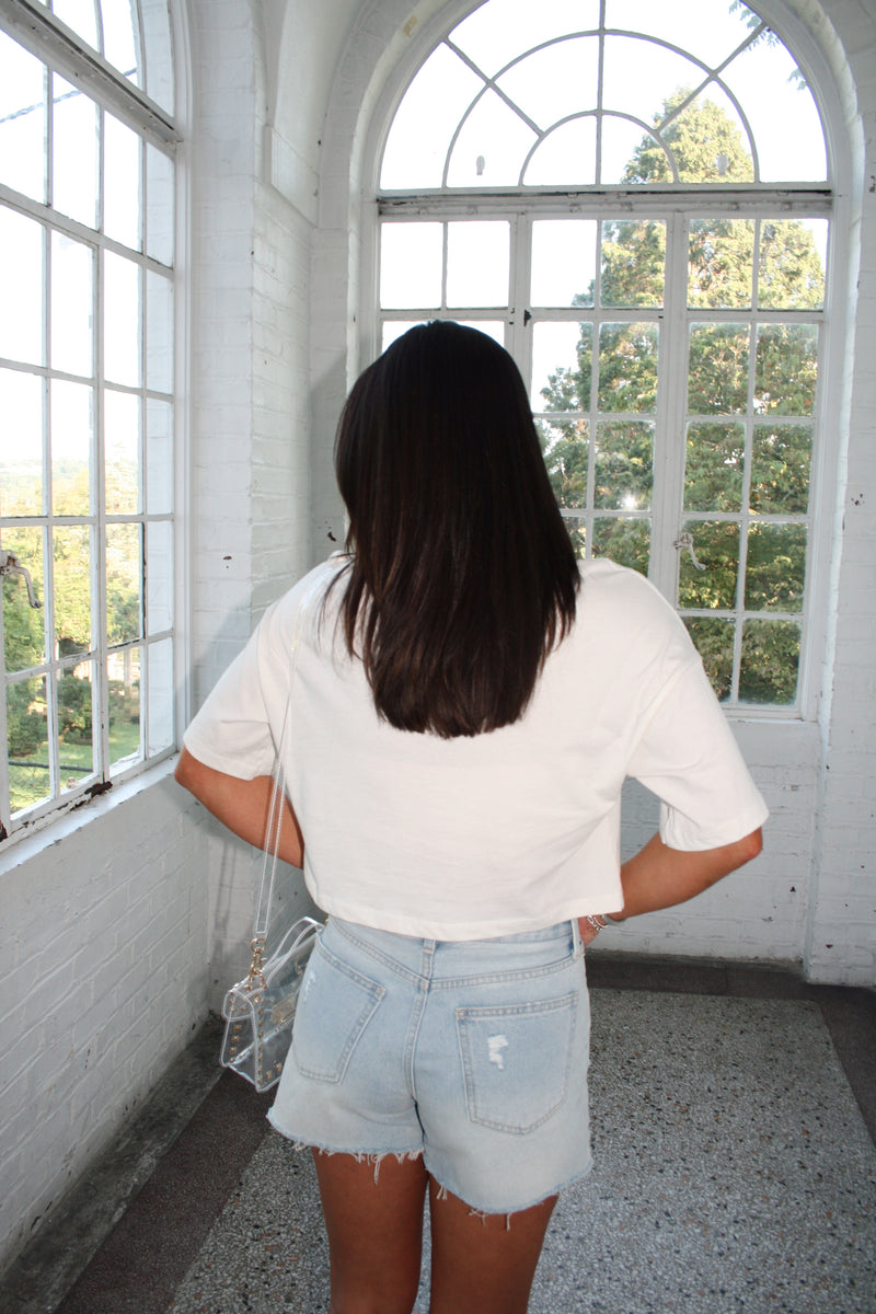 Go Big Orange Cropped Tee